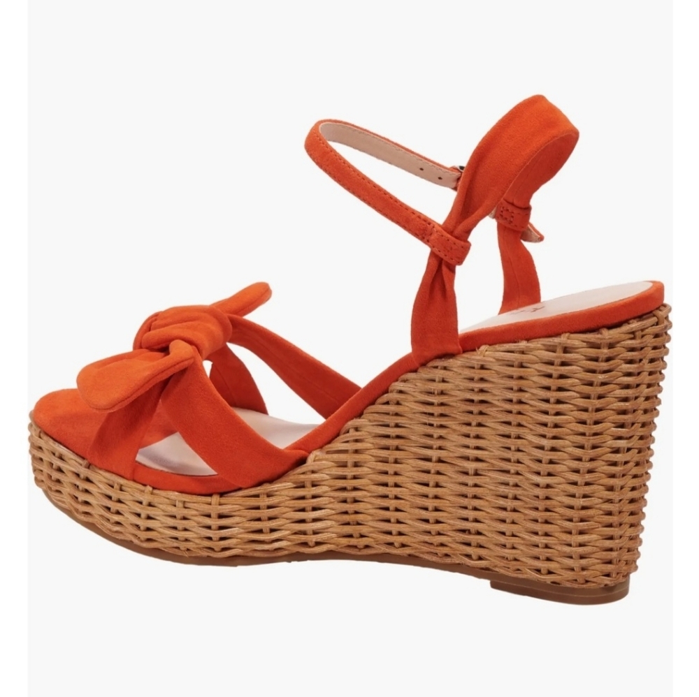 NIB Kate Spade Size 9 Dried Apricot Patio Platform Wedge Sandal - Picture 13 of 15
